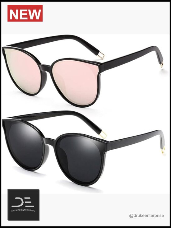 Oversized Polarized Cat Eye Sunglasses UV400 Protection Trendy Retro Shades main image 6